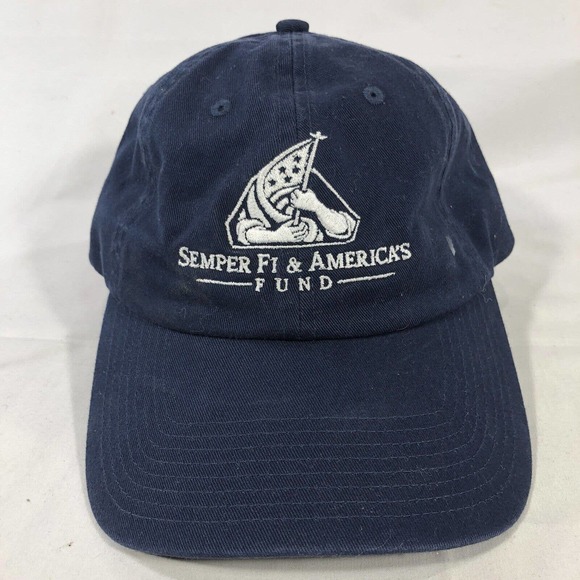Semper Fi & Americas Fund Hat Cap Strap Back by Fahrenheit OSFM Adjustable - Picture 1 of 13